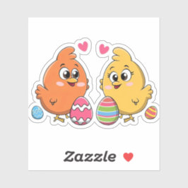 Adesivo Frangos de Páscoa