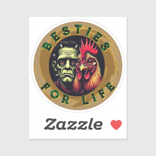 Adesivo "Frank & Earl Besties" Chessy Chicken Vinyl (Folha)