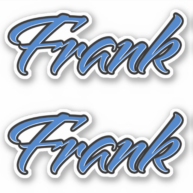 Adesivo Frank Name blue Aufkleber Sticker Stickerset (Frente)