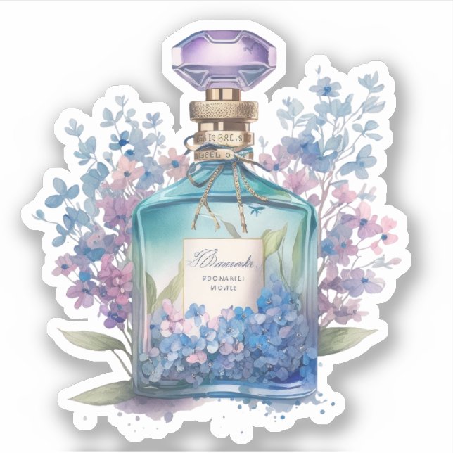 Adesivo Frasco de Perfume Floral (Frente)