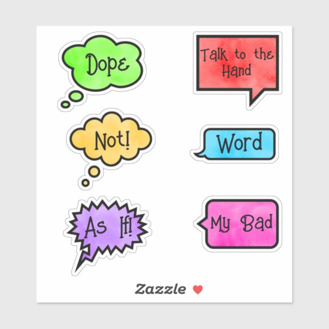 Adesivo Frase de Devolução 90s (Folha)