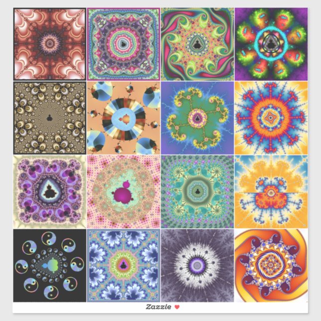 Adesivo Fraturas de Mandelbrot (Folha)