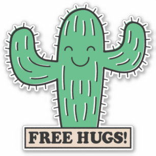 Adesivo Free Cactus Hugs