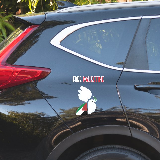 Adesivo Free Palestine Sticker - Solidariedade Política (Lado do carro)