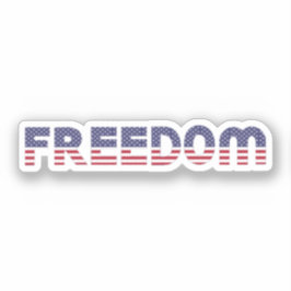 Adesivo Freedom American Flag for Patriotic & Liberty Gift