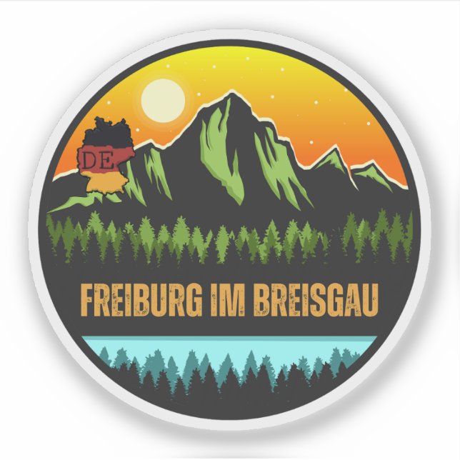 Adesivo Freiburg im Breisgau, Baden-Württemberg Alemanha (Frente)