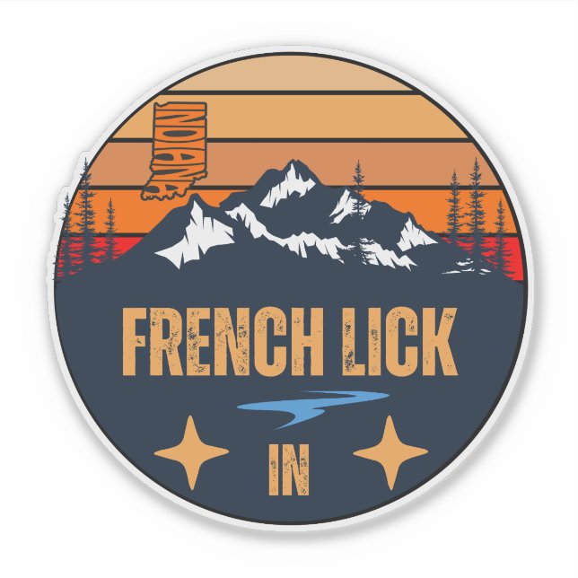 Adesivo French Lick, Indiana (Frente)