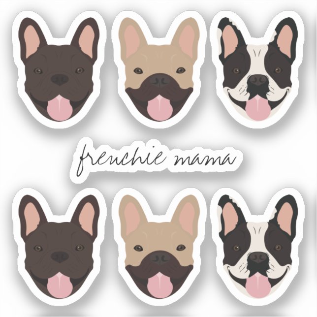 Adesivo Frenchie Mama French Buldog (Frente)