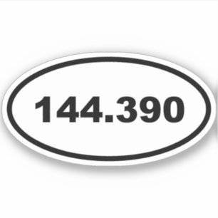 Adesivo Frequência APRS 144.390 Rádio Amador