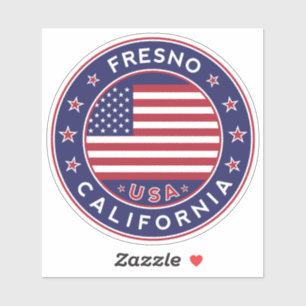 Adesivo Fresno California, Fresno