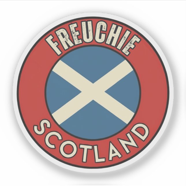 Adesivo Freuchie, Escócia (Frente)