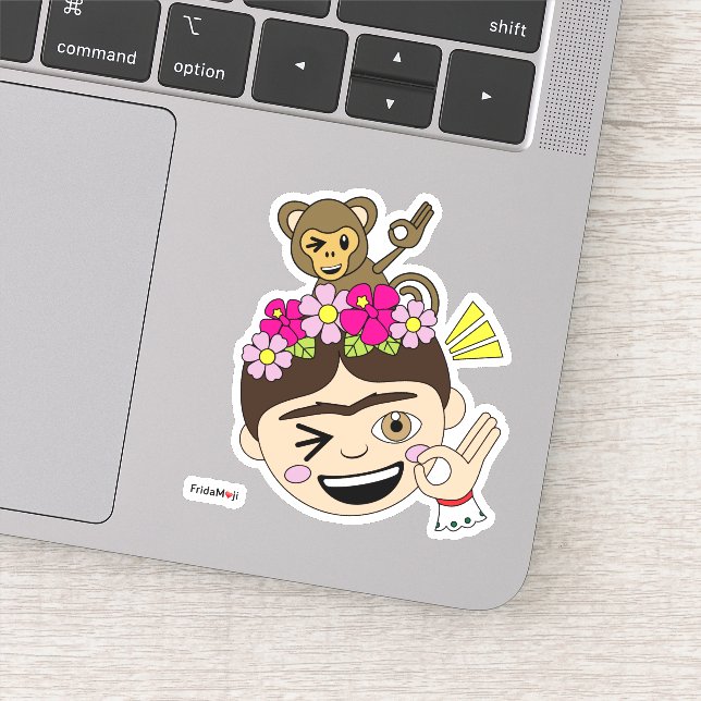 Adesivo Frida Kahlo | FridaMoji - A OK (Detalhe)