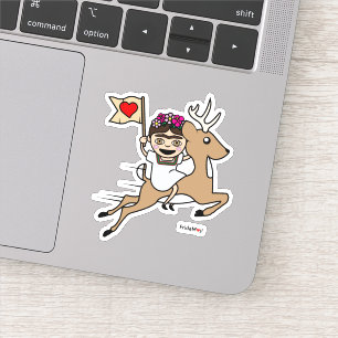 Adesivo Frida Kahlo   FridaMoji - Reindeer