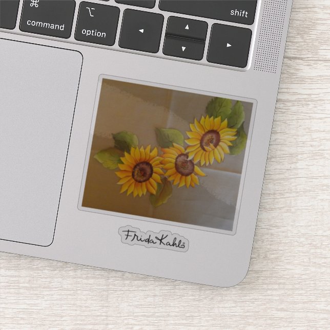 Adesivo Frida Kahlo Painted Sunflower (Detalhe)