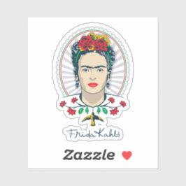Adesivo Frida Kahlo | Vintage Floral