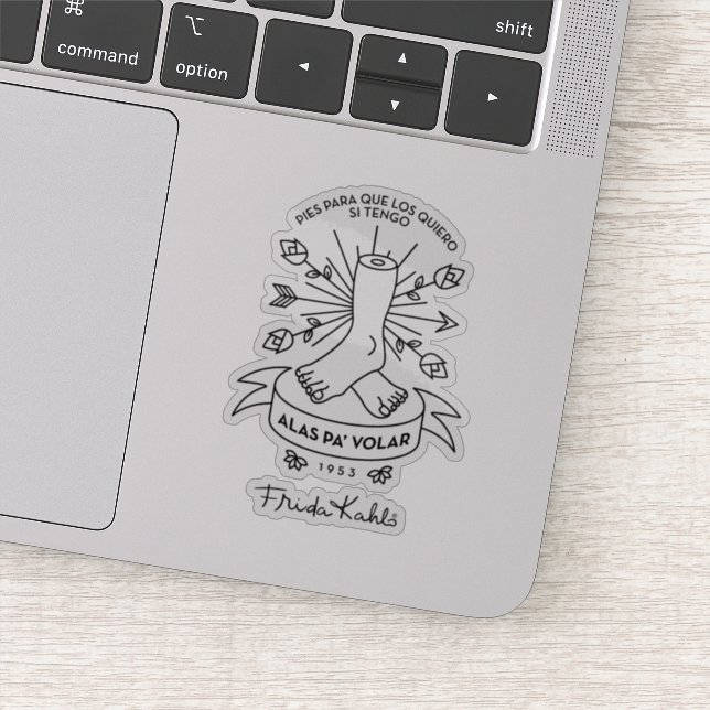 Adesivo Frida Kahlo | Voo das asas (Detalhe)