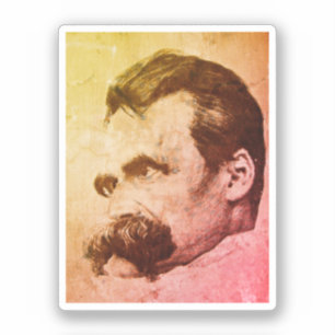 Adesivo Friedrich Nietzsche (desenhado por Hans Olde)