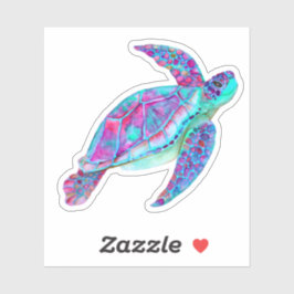 Adesivo Friendly Sea Turtle Honu Debaixo do Sea Sticker