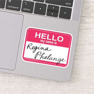 Adesivo FRIENDS™   Olá, meu nome é Regina Phalange