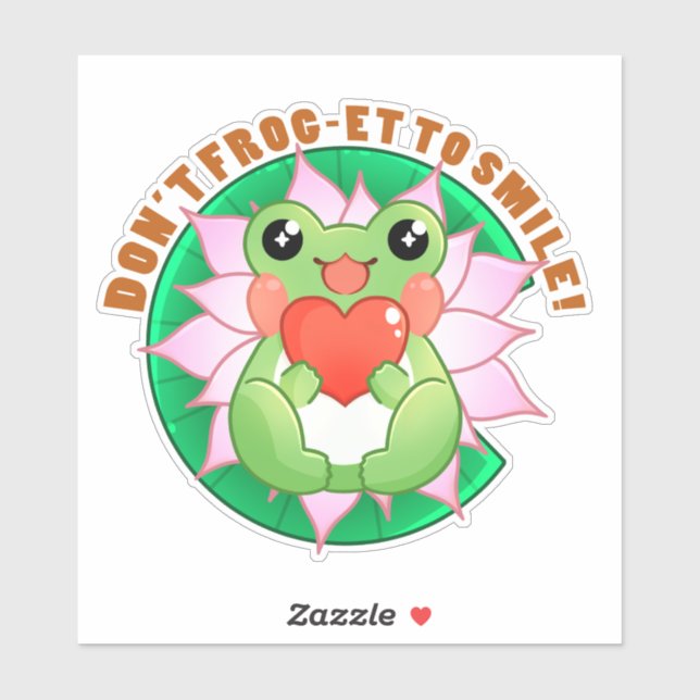 Adesivo Frog Love – Cute Motivational Art