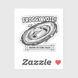 Adesivo Froggy Void Funny Space Frog Cartoon