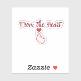 Adesivo From the Heart Sticker | Handmade Packaging Label