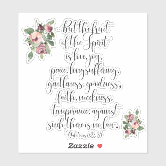 Adesivo Fruta da Escritura Espírito (Folha)