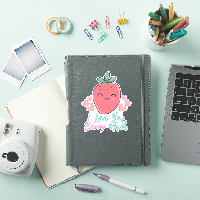 Adesivo Fruta Engraçada Eu Te Amo (Capa para iPad)