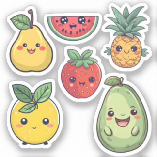 Adesivo Fruta Stickers