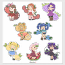 Fruta Tema Chibi Animes