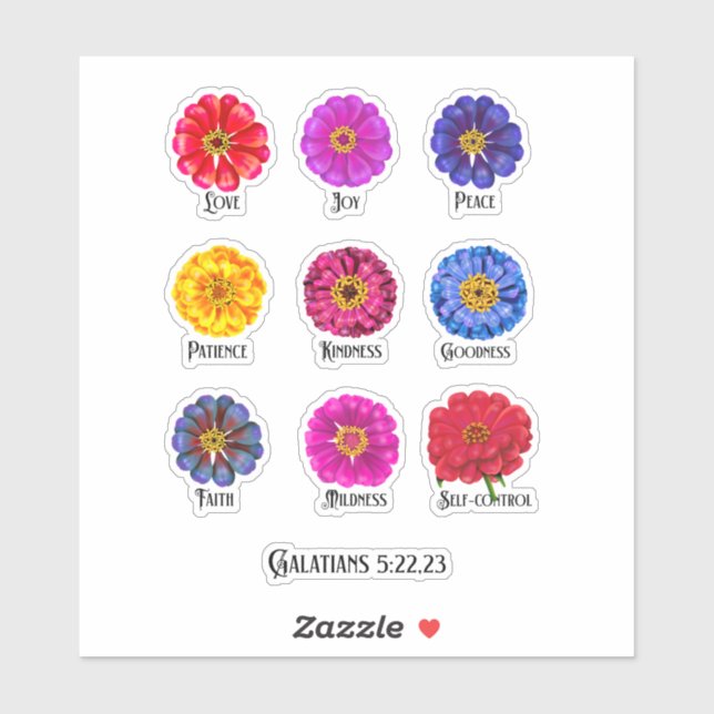 Adesivo Fruticultura da bebida espirituosa com Zinnias (Folha)