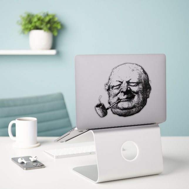 Adesivo Fumante (Laptop na mesa)