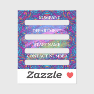 ADESIVO FUNCIONARIOS RÓTULO DA EMPRESA