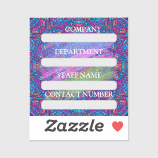 ADESIVO FUNCIONARIOS RÓTULO DA EMPRESA