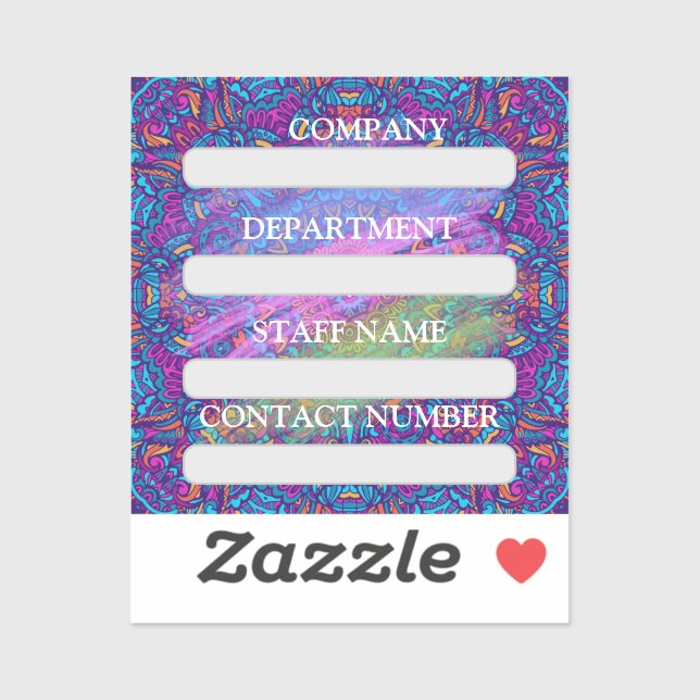 ADESIVO FUNCIONARIOS RÓTULO DA EMPRESA (Folha)