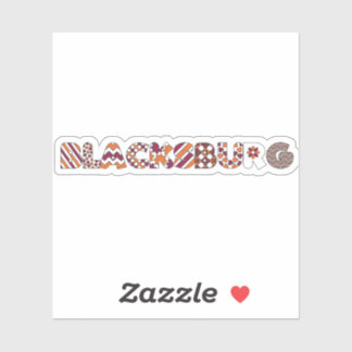 Adesivo Funky Blacksburg Va Sticker