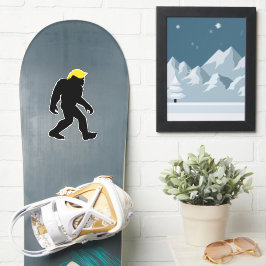 Adesivo Funny Bigfoot em Trump Yellow Hair 2024 Eleições