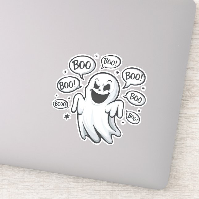 Adesivo Funny Boo Ghost (Detalhe)