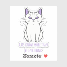 Adesivo Funny Cartoon Cat