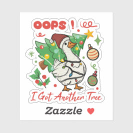 Adesivo Funny Christmas Goose Sticker