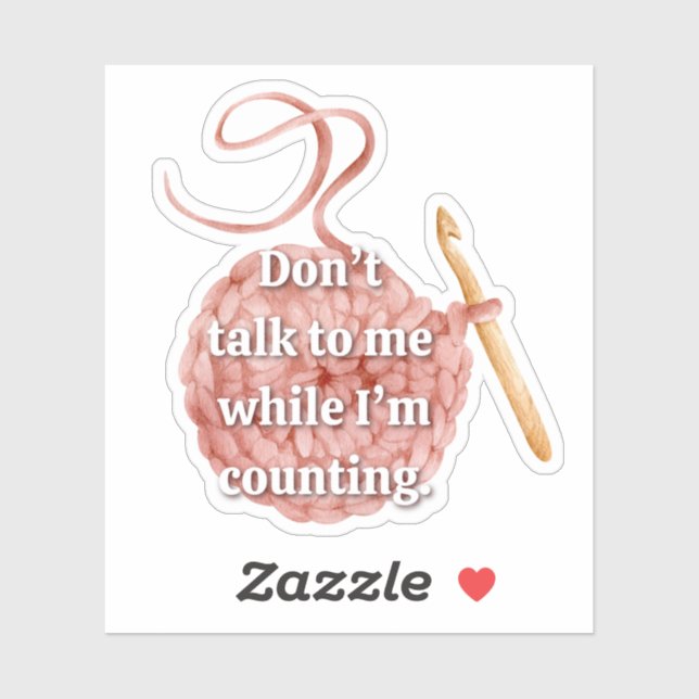 Adesivo Funny Crochet (Folha)