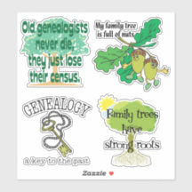 Funny Genealogia Sayings Vinyl