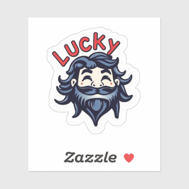 Adesivo Funny Lucky Lad St Patricks Day (Folha)