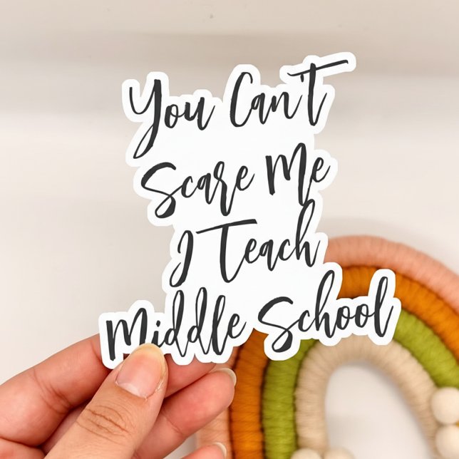 Adesivo Funny Middle School Teacher Gift  (Funny Middle School Teacher Gift Sticker)