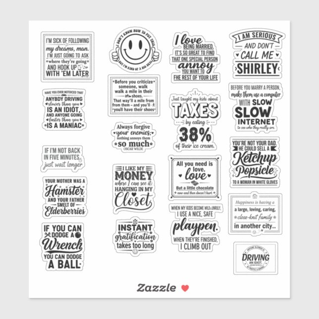 Adesivo funny Motivational quotes for life To Inspire You (Folha)