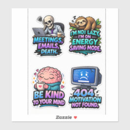 Adesivo Funny Office Survival Sticker Sheet Pack