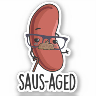 Adesivo Funny Old Sausage Puns de Saus