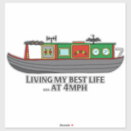 Adesivo Funny Sarcastic Quote Narrowboat Owner
