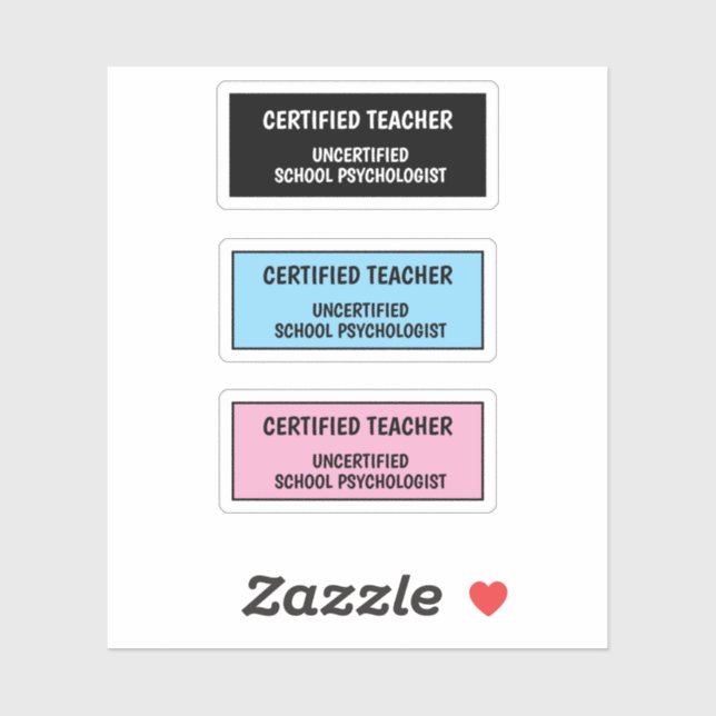 Adesivo Funny School Teacher Life  (Folha)