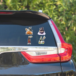 Adesivo Funny Skeleton And Candy For Halloween